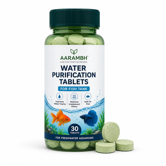 Aquarium Water Purification Tablets | Fish Tank Water Cleaner | Odor Control & Clear Water (35 Tablets)