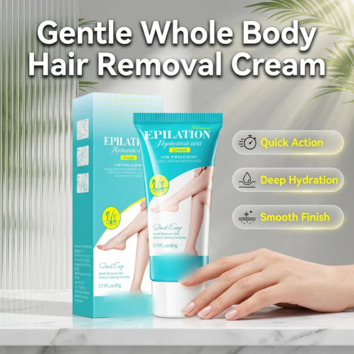 Gentle Hair Removal Cream with Hyaluronic Acid | 🔥Buy 1 Get 1 Free🔥