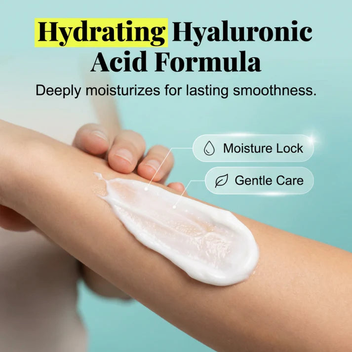 Gentle Hair Removal Cream with Hyaluronic Acid | 🔥Buy 1 Get 1 Free🔥