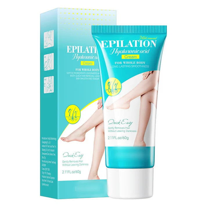 Gentle Hair Removal Cream with Hyaluronic Acid | 🔥Buy 1 Get 1 Free🔥